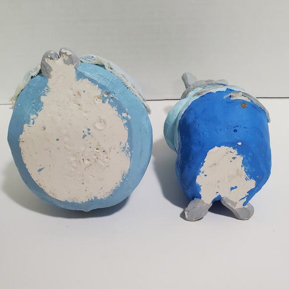 Vintage Hand Made Mom Pop Mice Statue Figurine 7 inch Grandma Grandpa Mouse - Picture 10 of 15